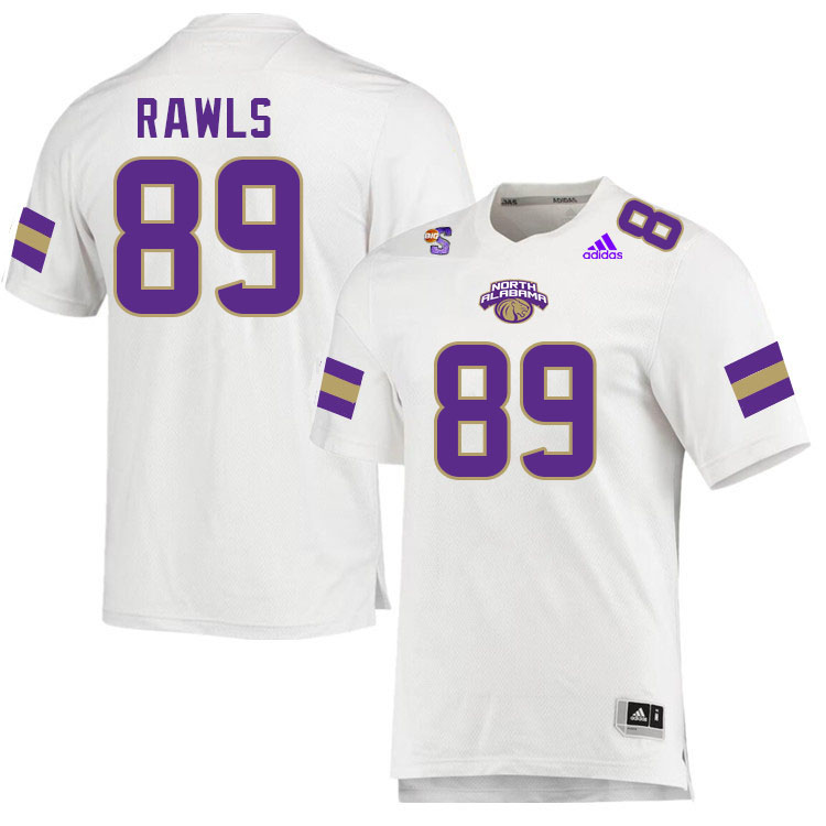 Men-Youth #89 Kenny Rawls North Alabama Lions 2023 College Football Jerseys Stitched-White